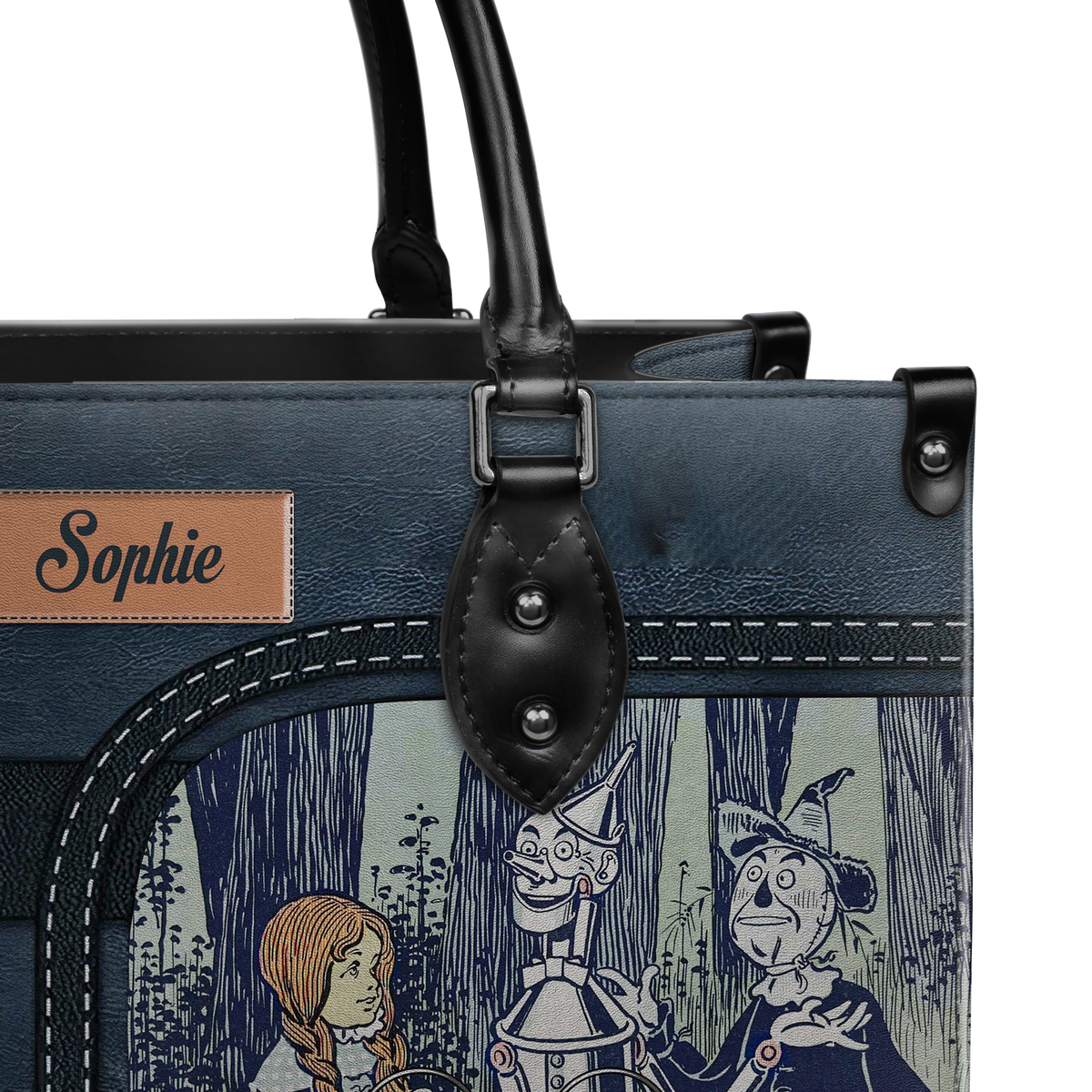 Black Interior -  The Wonderful Wizard Of Oz A Heart Is Not Judged By How Much You Love NQAY1003004A Leather Bag