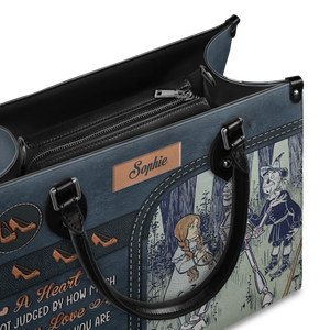 Black Interior -  The Wonderful Wizard Of Oz A Heart Is Not Judged By How Much You Love NQAY1003004A Leather Bag