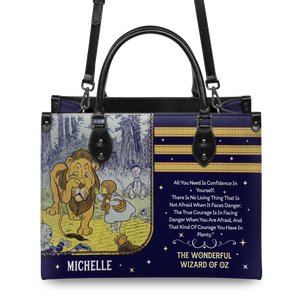 Black Interior -  The Wonderful Wizard Of Oz All You Need Is Confidence In Yourself NQAY1003002A Leather Bag