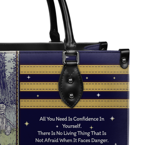 Black Interior -  The Wonderful Wizard Of Oz All You Need Is Confidence In Yourself NQAY1003002A Leather Bag
