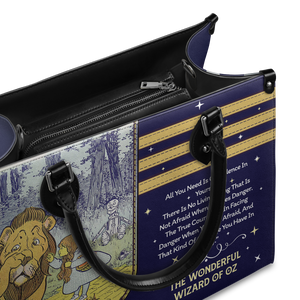 Black Interior -  The Wonderful Wizard Of Oz All You Need Is Confidence In Yourself NQAY1003002A Leather Bag