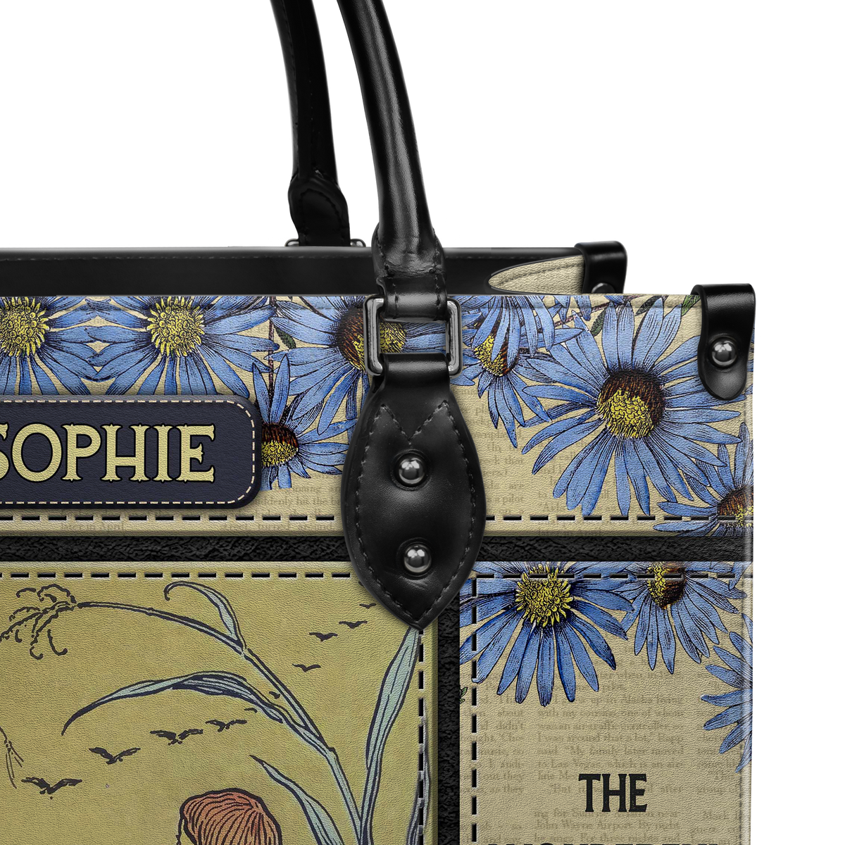 Black Interior -  The Wonderful Wizard Of Oz Some People Without Brains Do An Awful Lot Of Talking NQAY1003003A Leather Bag