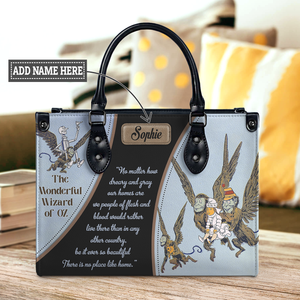 Black Interior -  The Wonderful Wizard Of Oz There Is No Place Like Home NQAY1003005A Leather Bag