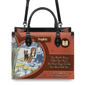 Black Interior -  The Wonderful Wizard Of Oz You Should Always Follow Your Heart NQAY1301001A Leather Bag