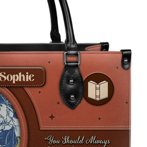 Black Interior -  The Wonderful Wizard Of Oz You Should Always Follow Your Heart NQAY1301001A Leather Bag