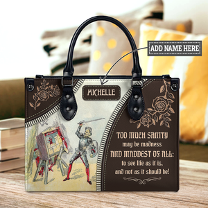 Black Interior -  Too Much Sanity May Be Madness NNRZ0903004A Leather Bag