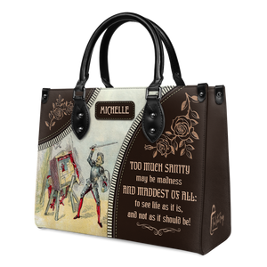 Black Interior -  Too Much Sanity May Be Madness NNRZ0903004A Leather Bag