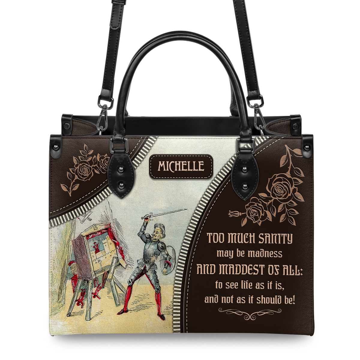 Black Interior -  Too Much Sanity May Be Madness NNRZ0903004A Leather Bag
