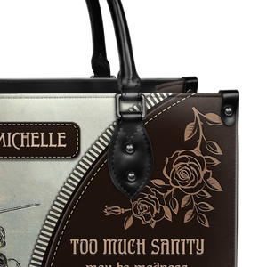 Black Interior -  Too Much Sanity May Be Madness NNRZ0903004A Leather Bag