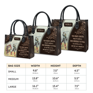 Black Interior -  Too Much Sanity May Be Madness NNRZ0903004A Leather Bag