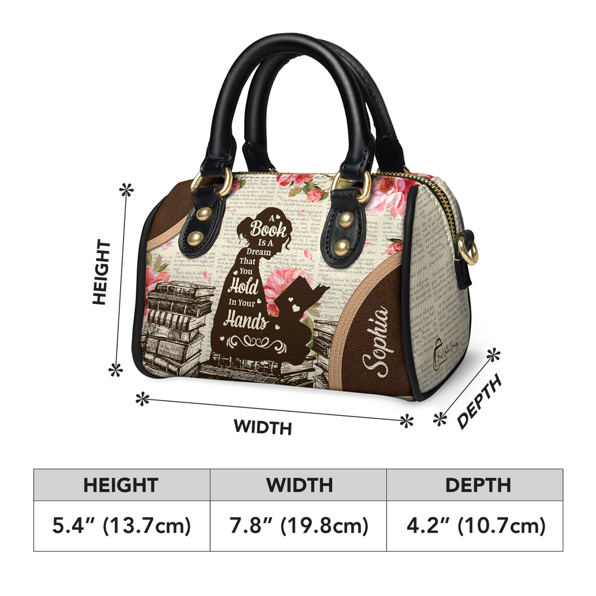 A Book Is A Dream That You Hold In Your Hands DNRZ23084477SQ Mini Satchel