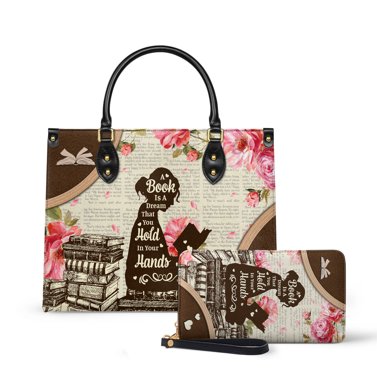 A Book Is A Dream That You Hold In Your Hands NQAY1702002A Leather Bag