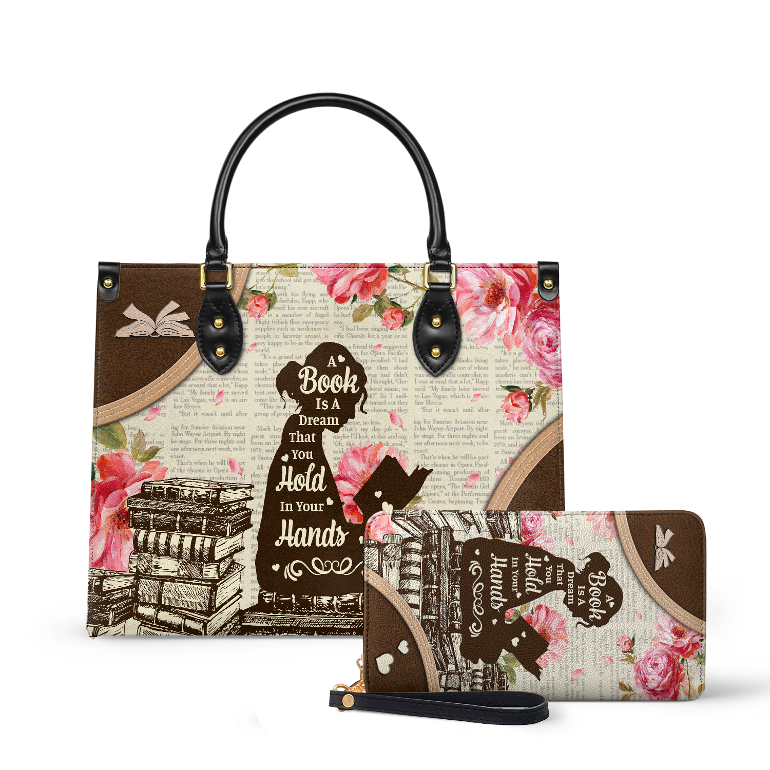 A Book Is A Dream That You Hold In Your Hands NQAY1702002A Leather Bag