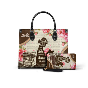 Black Interior -  A Book Is A Dream That You Hold In Your Hands NQAY1702002A Leather Bag