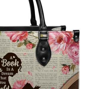 Black Interior -  A Book Is A Dream That You Hold In Your Hands NQAY1702002A Leather Bag