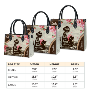 Black Interior -  A Book Is A Dream That You Hold In Your Hands NQAY1702002A Leather Bag