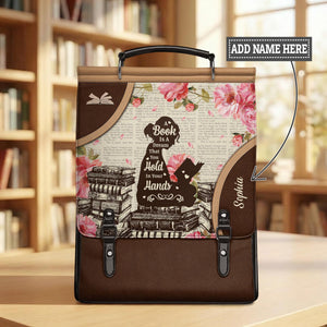 A Book Is A Dream That You Hold In Your Hands NNRZ12017891RG Leather Backpack