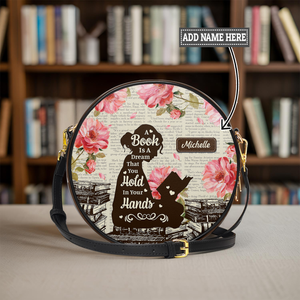 A Book Is A Dream That You Hold In Your Hands HHRZ12083471GC Circle Crossbody Bag