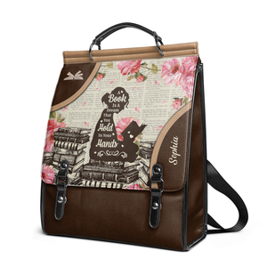 A Book Is A Dream That You Hold In Your Hands NNRZ12017891RG Leather Backpack