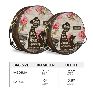A Book Is A Dream That You Hold In Your Hands HHRZ12083471GC Circle Crossbody Bag