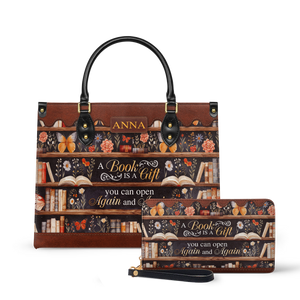 Custom Quote Bookshelf HTRZ29079978JK Leather Bag