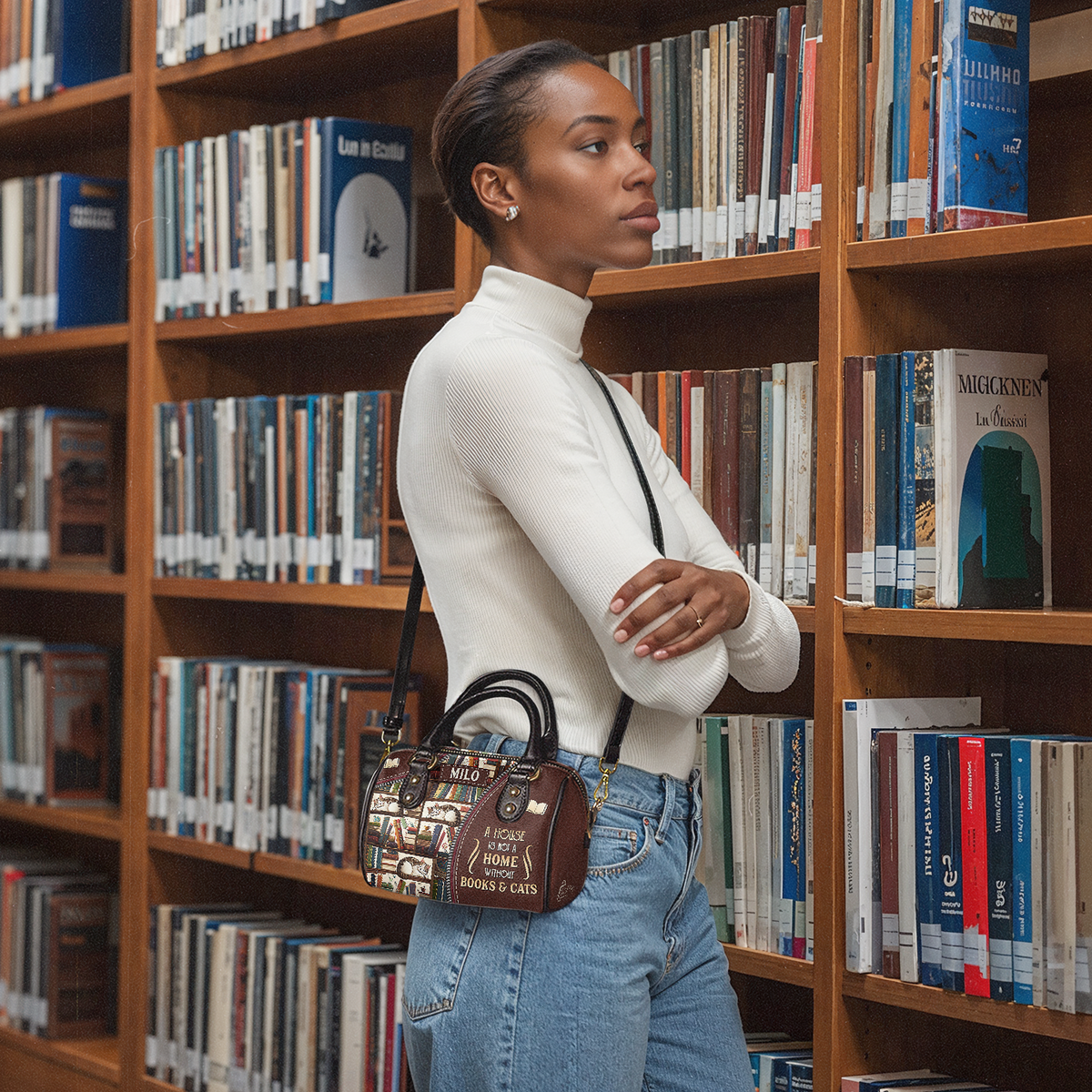 A Well Read Woman Is A Dangerous Creature NNRZ21087265LE Mini Satchel