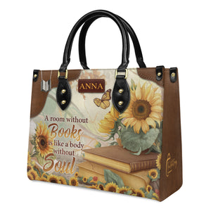 Custom Quote Sunflower HTRZ29072526MN Leather Bag