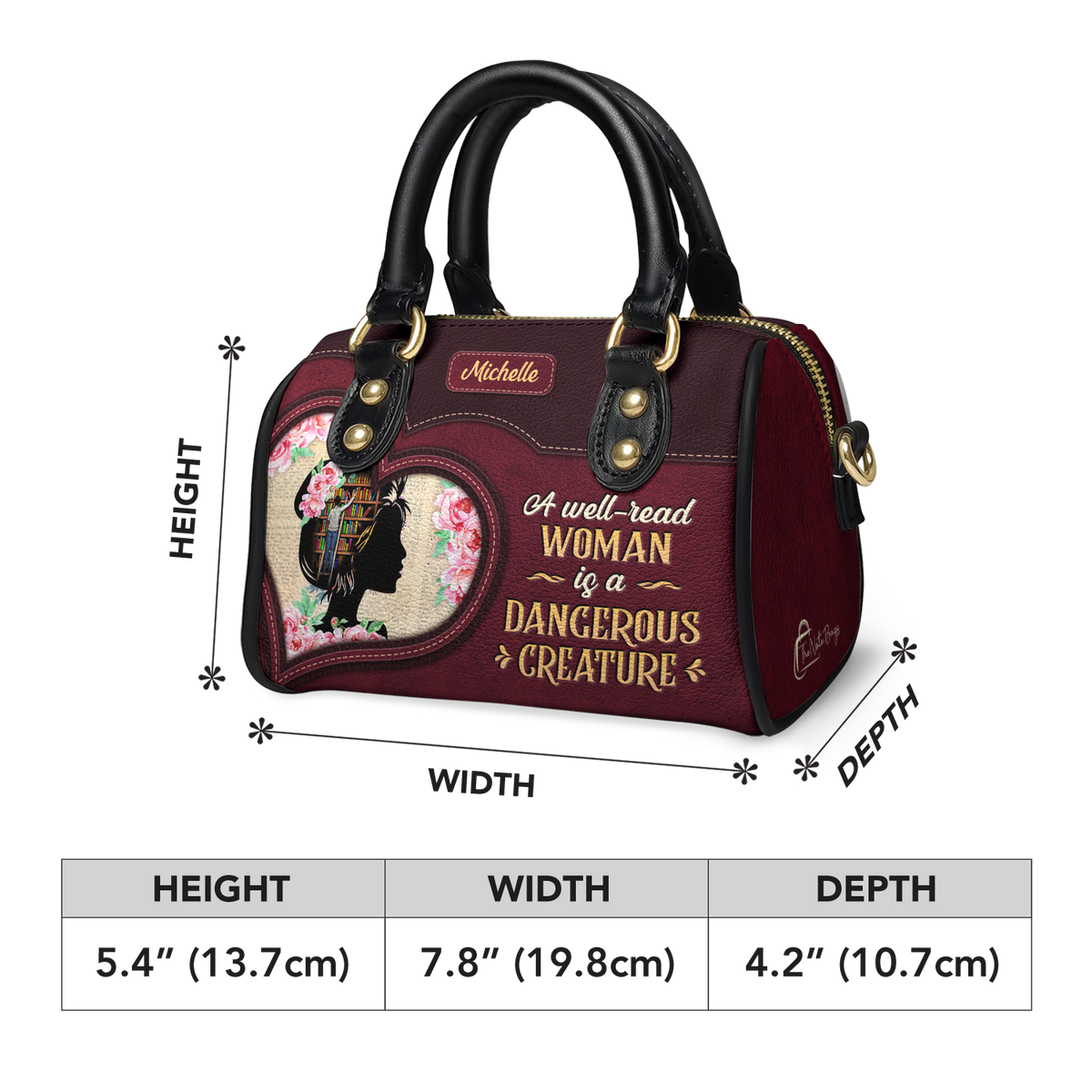 A Well Read Woman Is A Dangerous Creature NNRZ21087265LE Mini Satchel