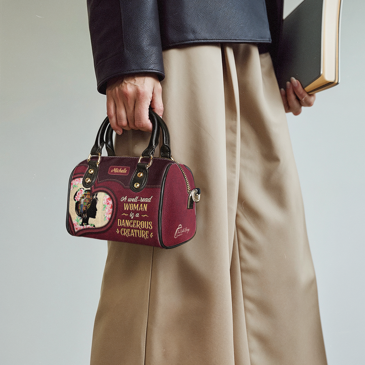 A Well Read Woman Is A Dangerous Creature NNRZ21087265LE Mini Satchel