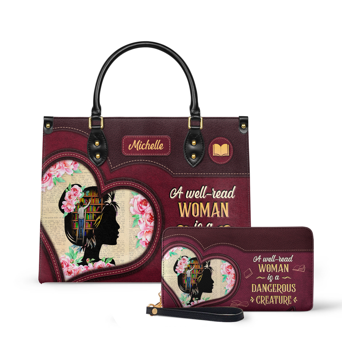 A Well Read Woman Is A Dangerous Creature DNRZ1702003A Leather Bag