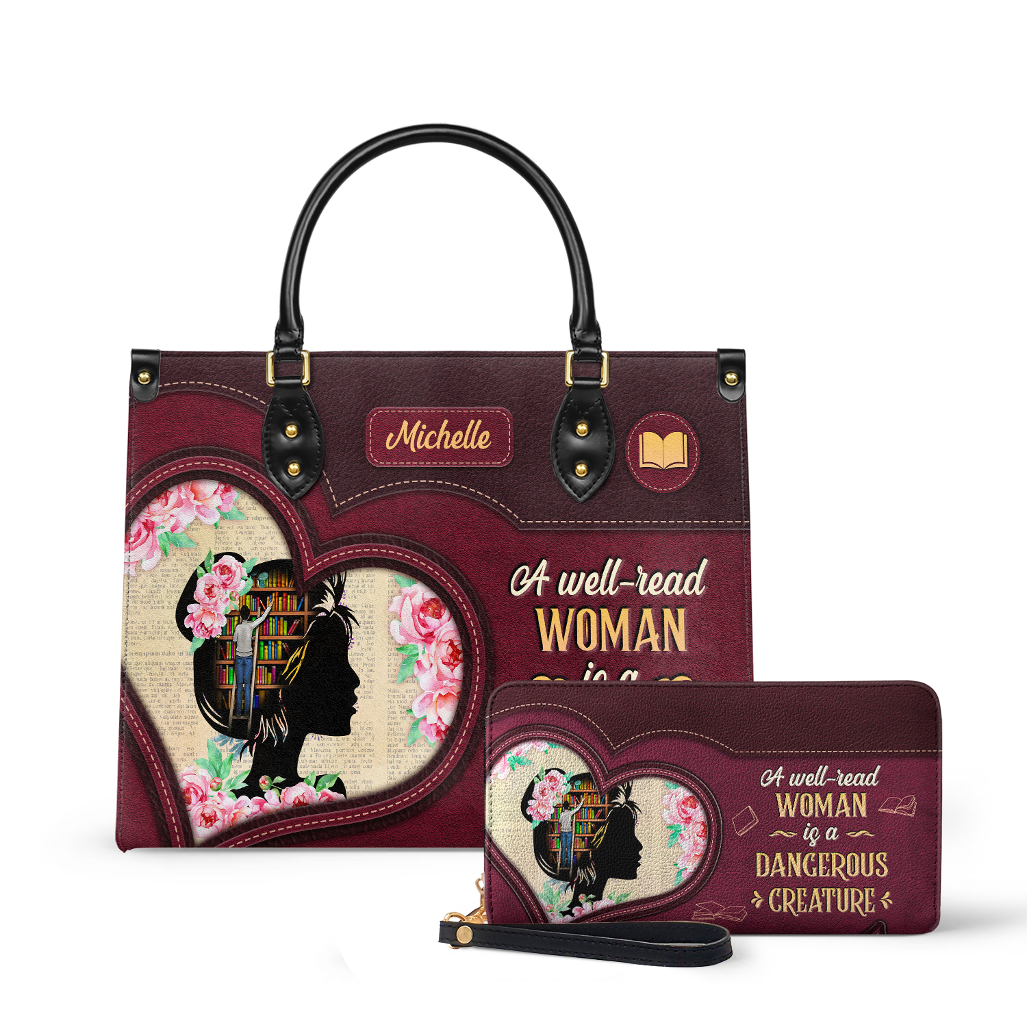 A Well Read Woman Is A Dangerous Creature DNRZ1702003A Leather Bag
