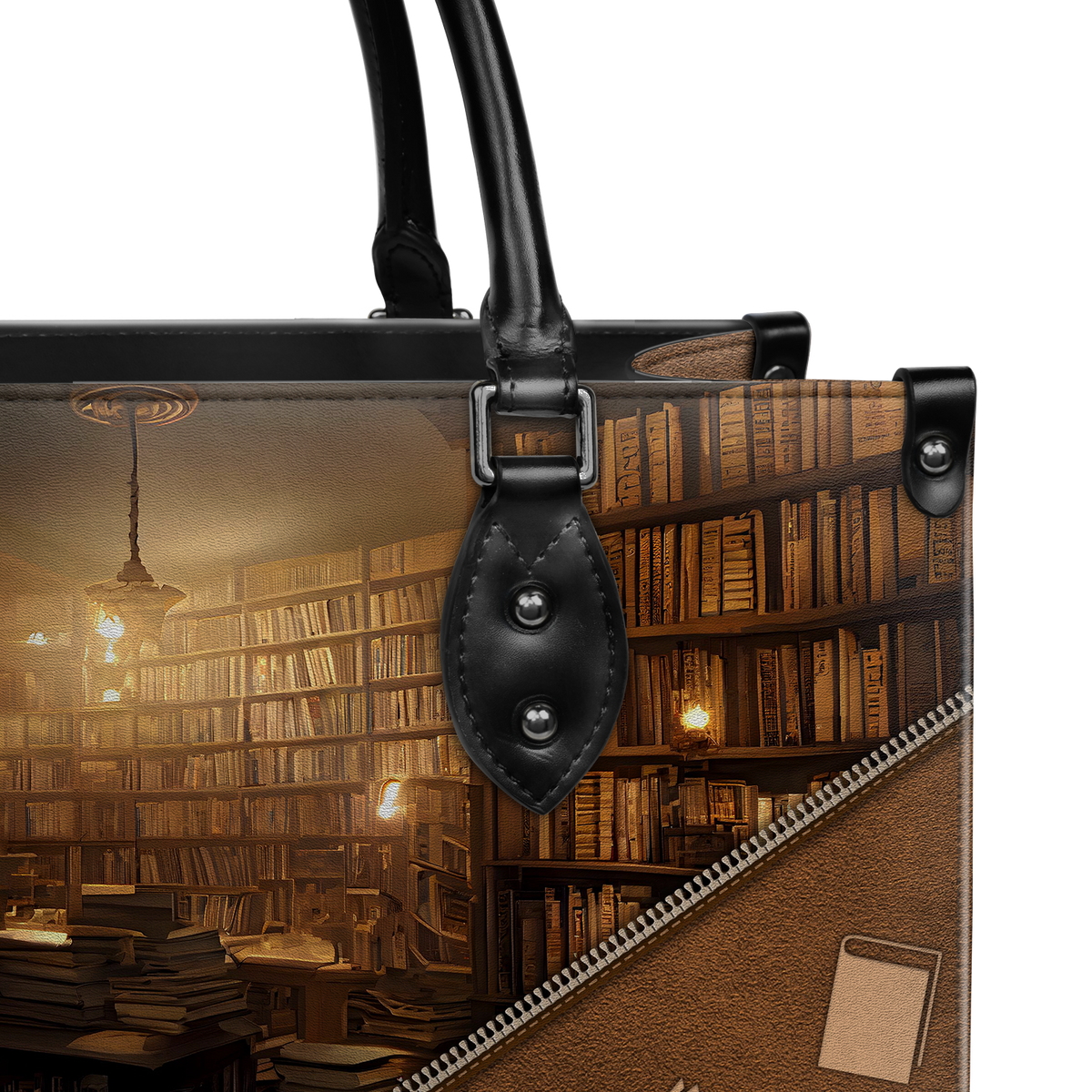 Black Interior -  Abibliophobia Noun HHRZ03083226AI Leather Bag