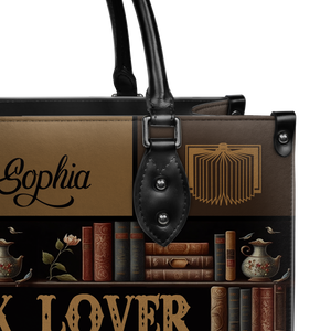 Black Interior -  Book Lover NQAY1802001A Leather Bag