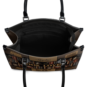 Black Interior -  Book Lover NQAY1802001A Leather Bag