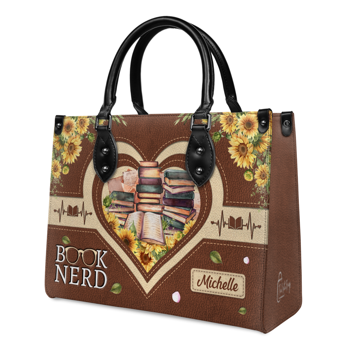 Black Interior -  Book Nerd HTRZ20118989IS Leather Bag