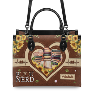 Black Interior -  Book Nerd HTRZ20118989IS Leather Bag