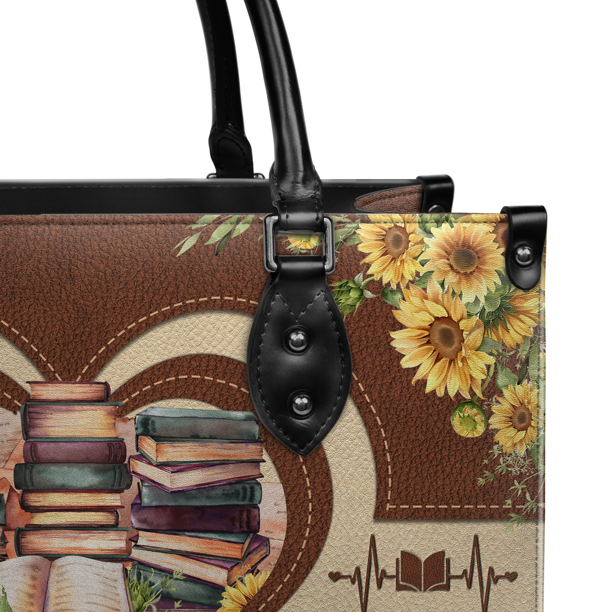Black Interior -  Book Nerd HTRZ20118989IS Leather Bag