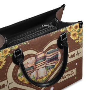 Black Interior -  Book Nerd HTRZ20118989IS Leather Bag
