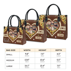 Black Interior -  Book Nerd HTRZ20118989IS Leather Bag