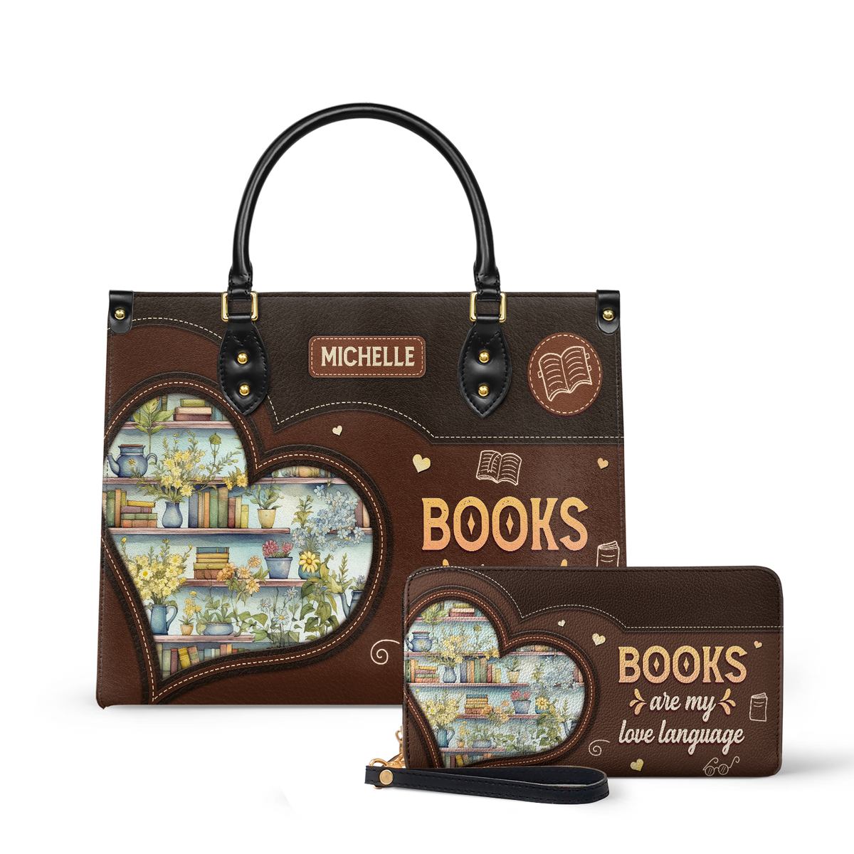 Books Are My Love Language HTRZ20119966JE Leather Bag