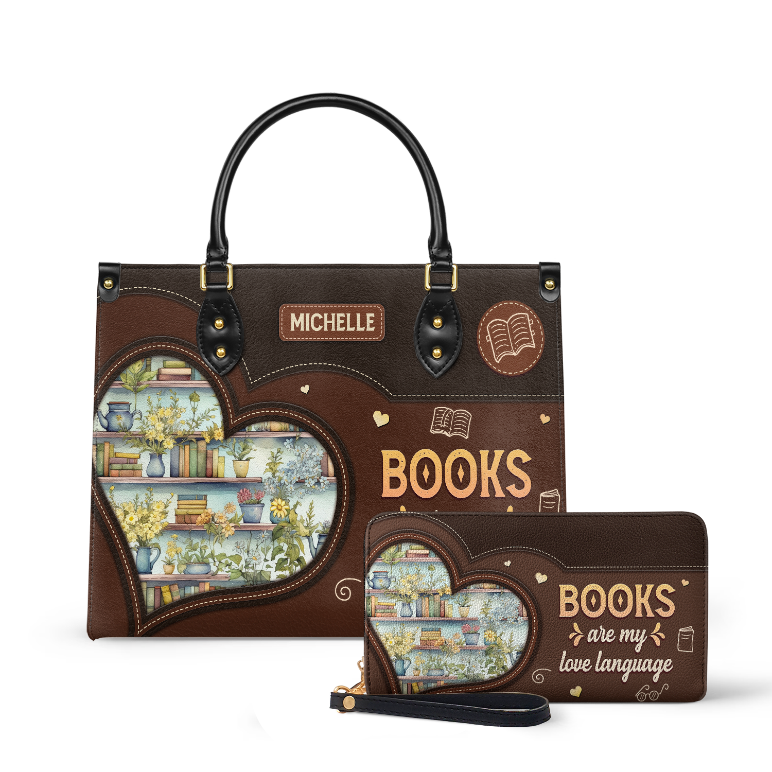 Books Are My Love Language HTRZ20119966JE Leather Bag