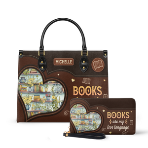 Books Are My Love Language HTRZ20119966JE Leather Bag