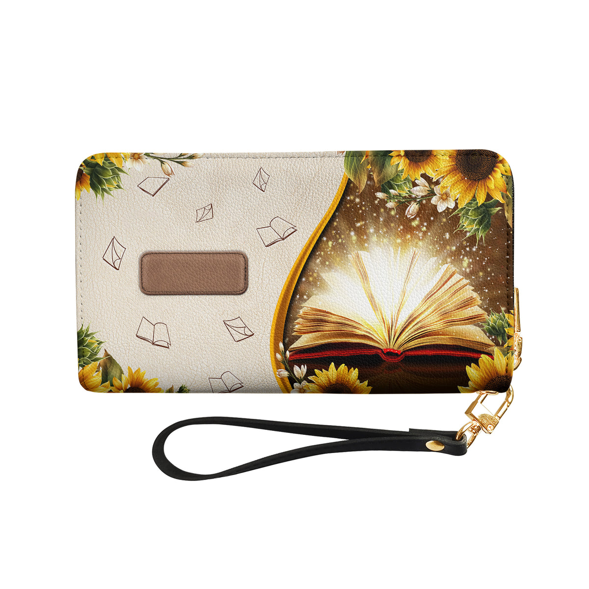Books May Well Be The Only One True Magic HHRZ17015712AL Zip Around Leather Wallet