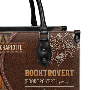 Black Interior -  Booktrovert Noun HHRZ17016160GX Leather Bag
