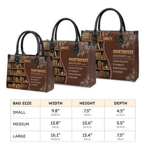 Black Interior -  Booktrovert Noun HHRZ17016160GX Leather Bag