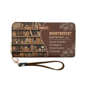 Booktrovert Noun NNRZ02081629NJ Zip Around Leather Wallet