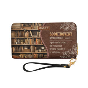 Booktrovert Noun NNRZ02081629NJ Zip Around Leather Wallet