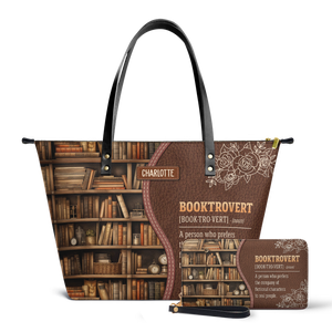 Booktrovert Noun TTRZ28109585IM Leather Tote Bag