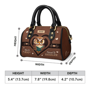 Born To Read Forced To Socialize TTRZ21088933MW Mini Satchel