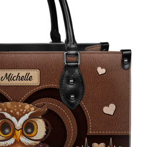 Black Interior -  Born To Read Forced To Socialize DNRZ1702005A Leather Bag